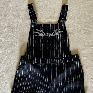 Hot Topic - The Nightmare Before Christmas Jack Skellington Shortalls (NWT)